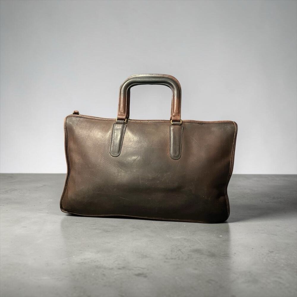 Rare VTG 1970s Coach Embassy Briefcase | INTACT NYC Glue-In Serial No. Creed